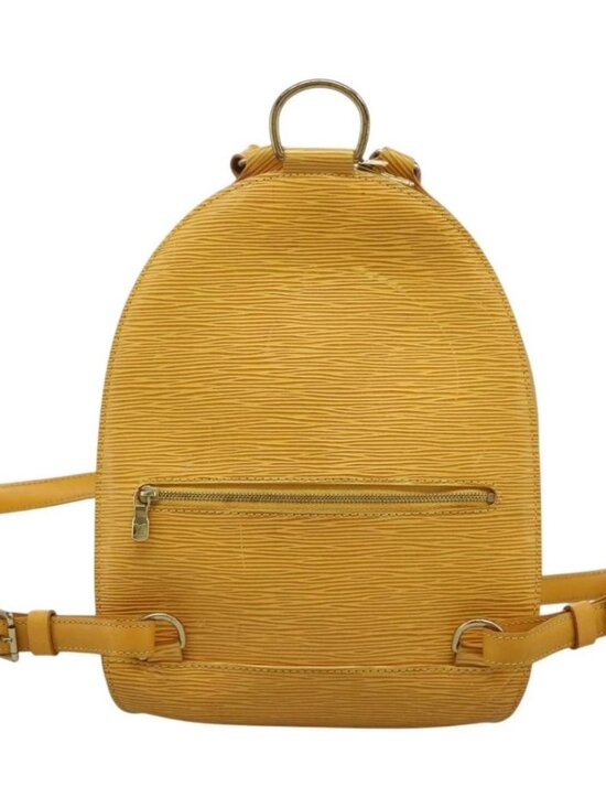 LOUIS VUITTON Epi Mabillon Backpack Yellow M52239 LV Auth EC390 main image 12